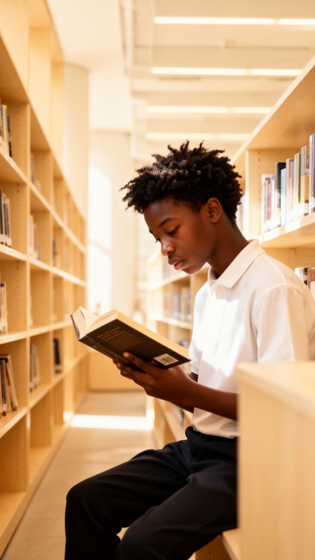 A young reader using Readathon
